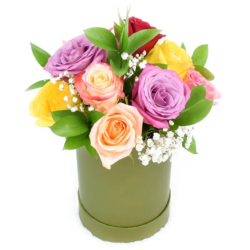 Цветы в коробке Очаровательной